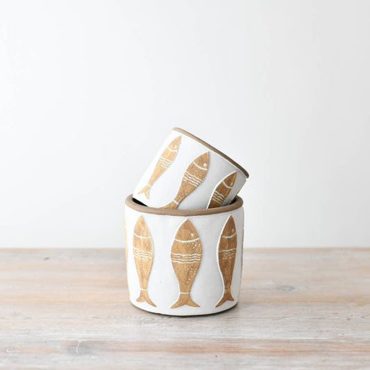 White Fish Planter - House of Kojo
