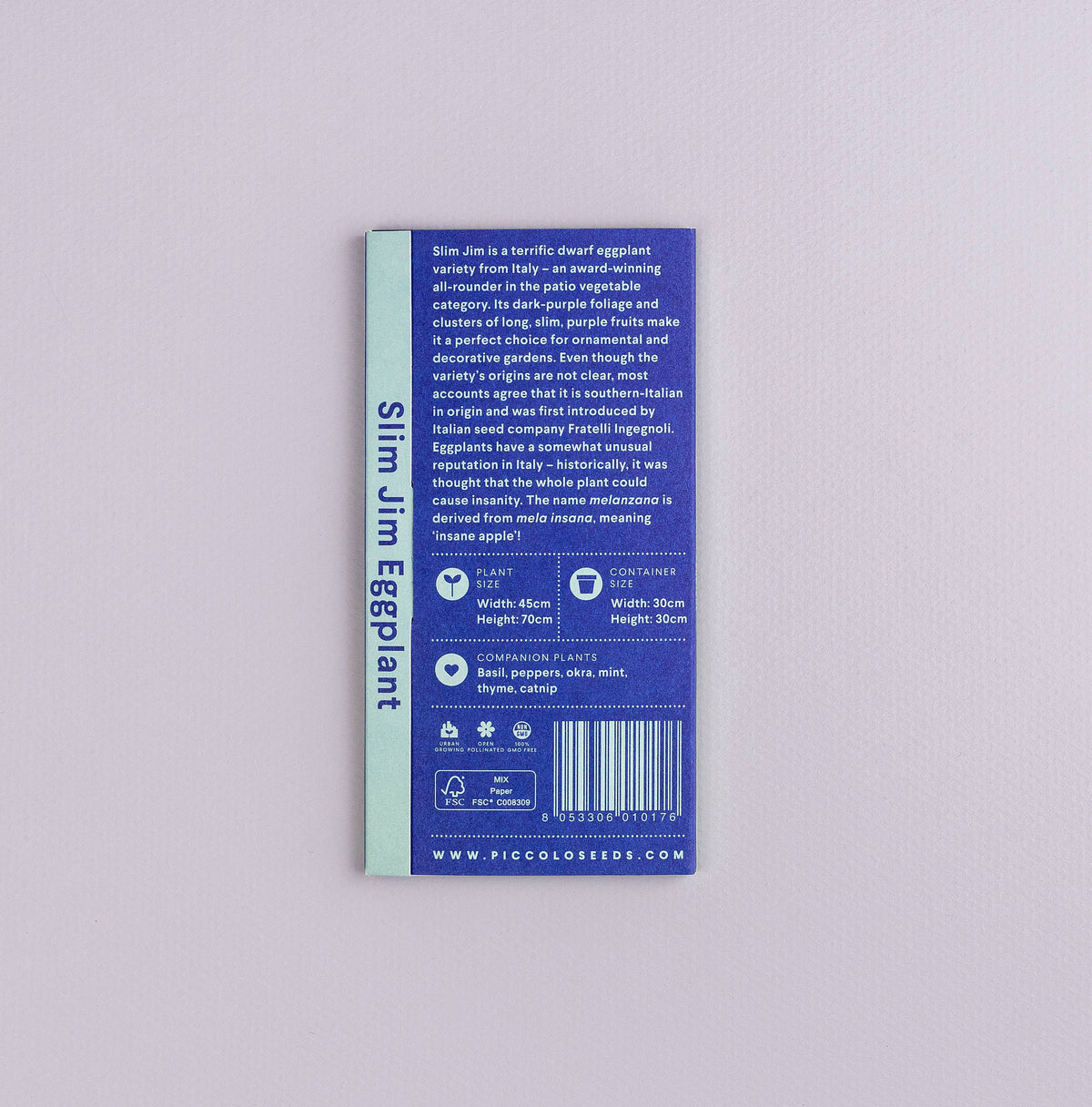 Aubergine 'Slim Jim' Seeds - House of Kojo