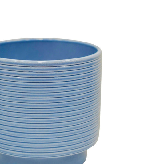 Berlin Blue Ripple Pot - House of Kojo