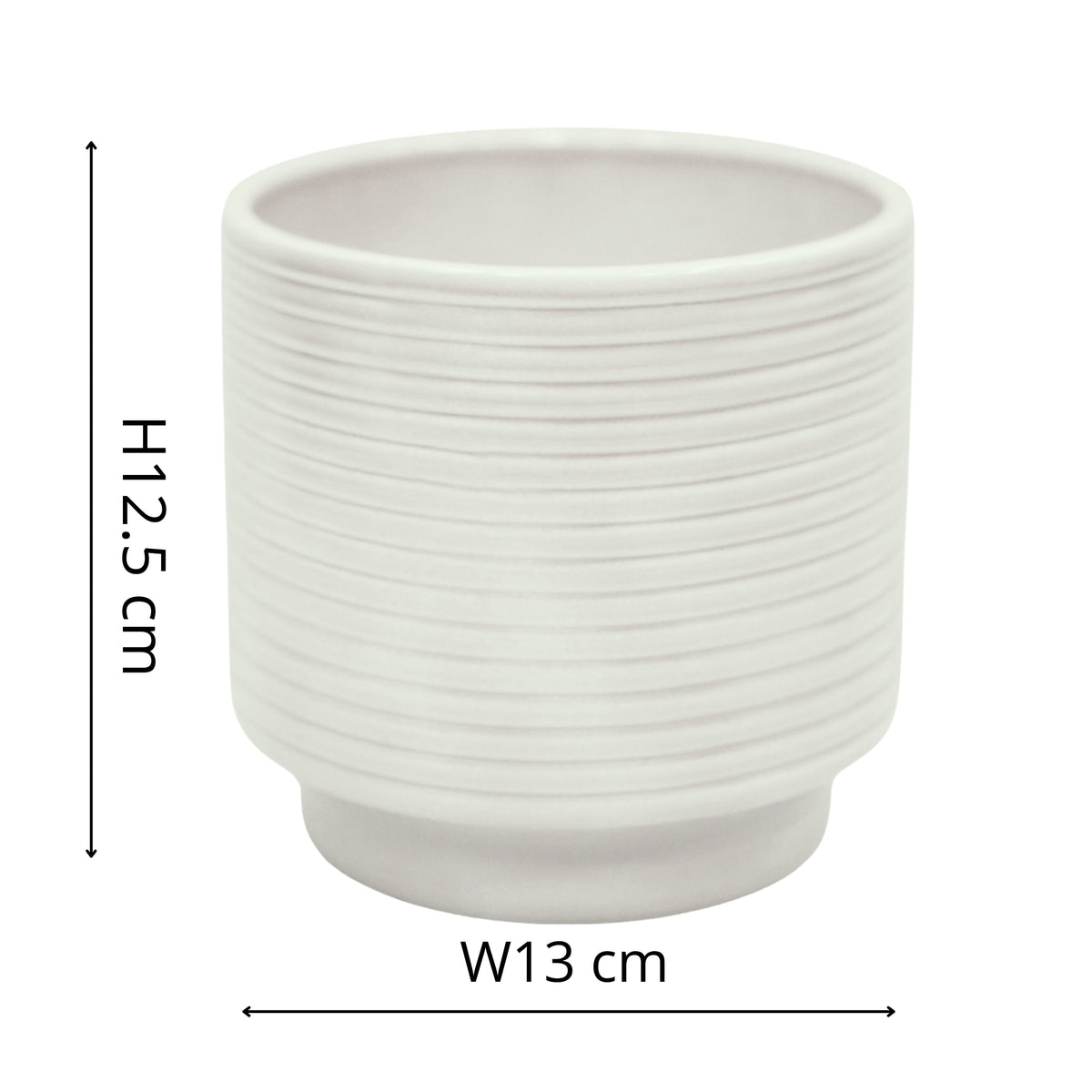 Berlin Cream Ripple Pot - House of Kojo