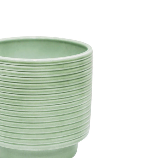Berlin Green Ripple Pot - House of Kojo