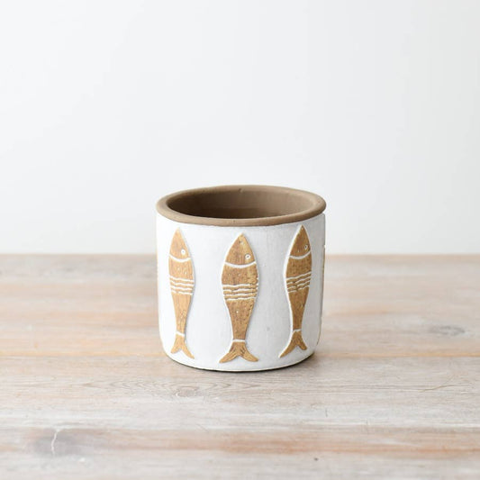White Fish Planter - House of Kojo