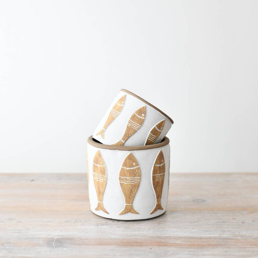 White Fish Planter - House of Kojo