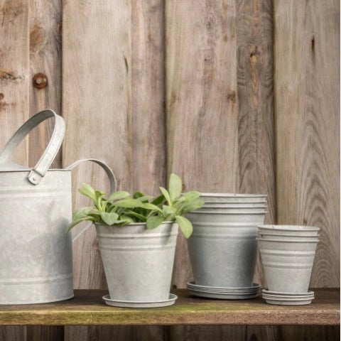 Rustic Zinc Plant Pot - House of Kojo