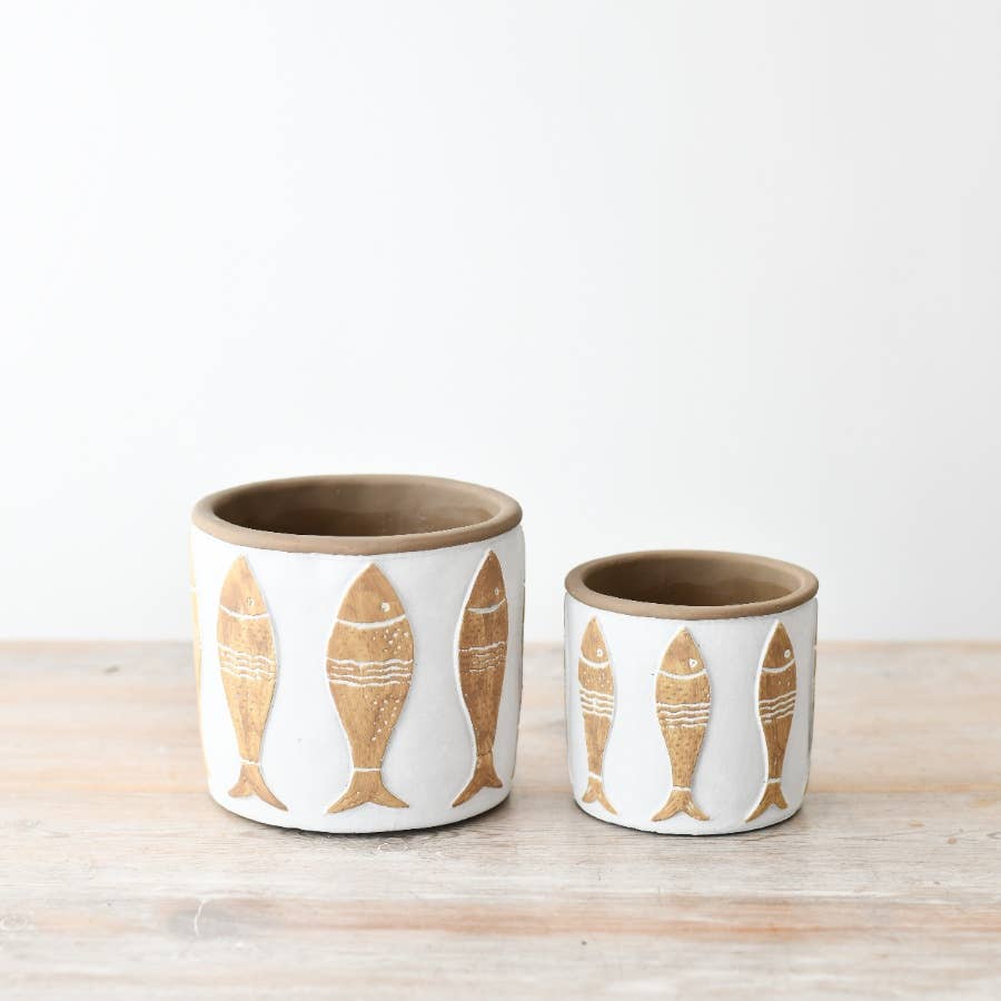 White Fish Planter - House of Kojo