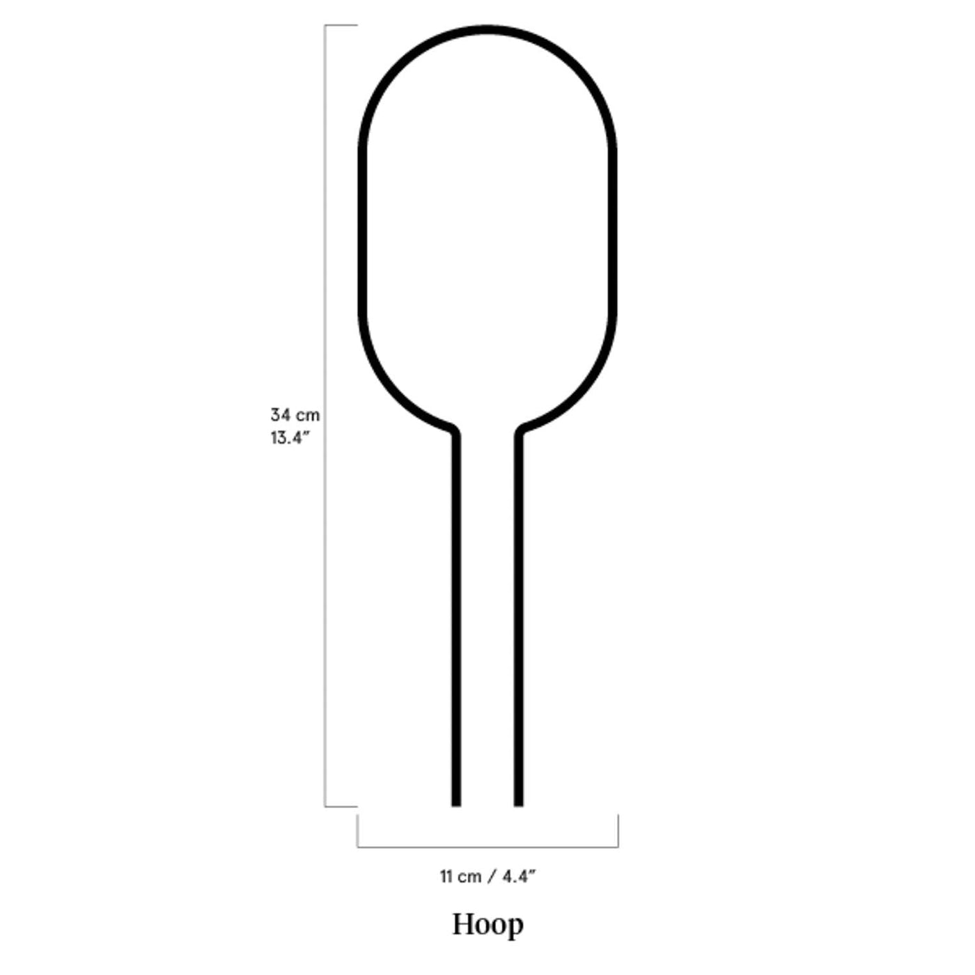 Mini Plant Stake - Hoop - Black - House of Kojo