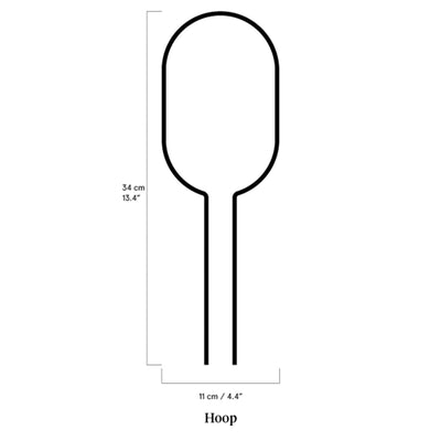 Mini Plant Stake - Hoop - Black - House of Kojo