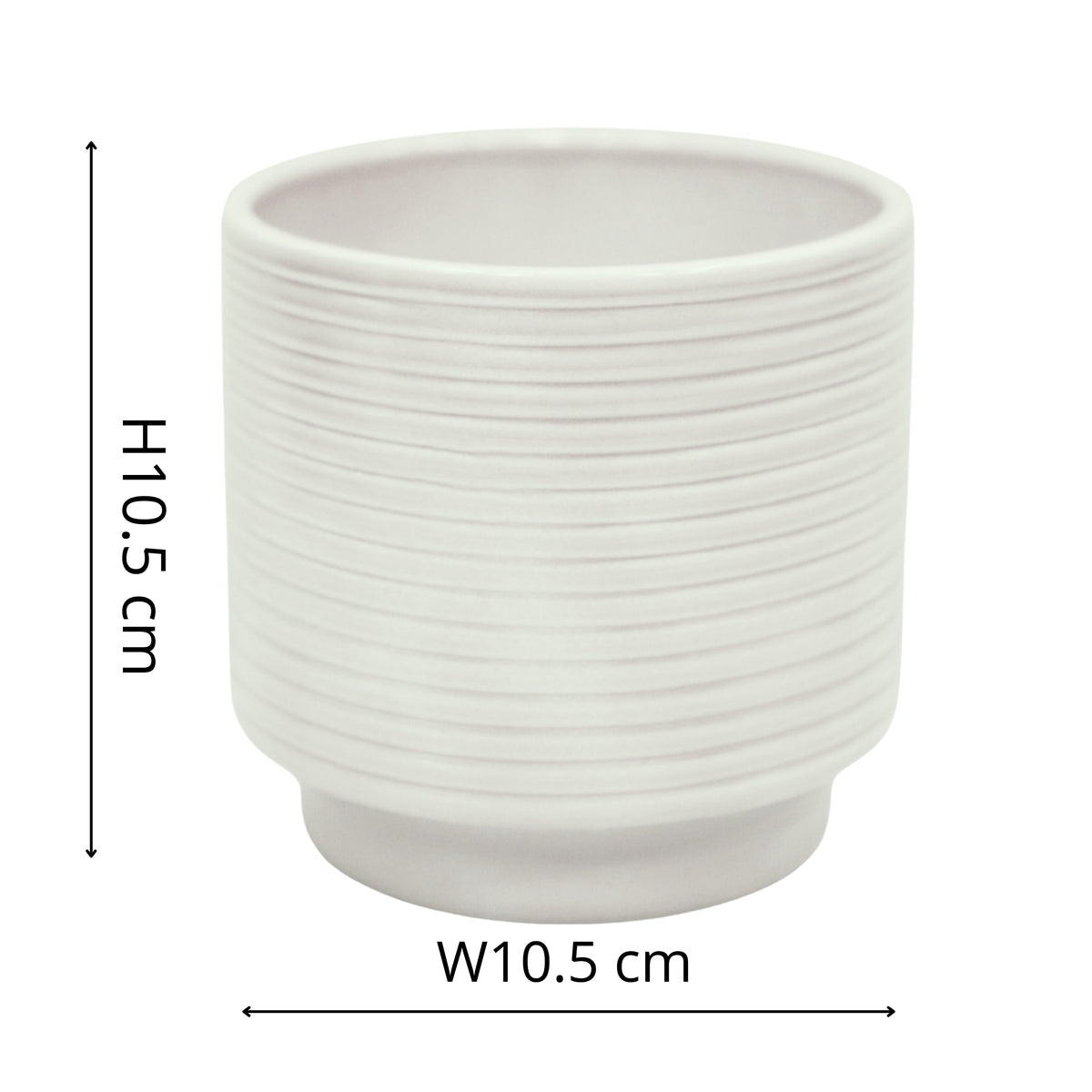 Berlin Cream Ripple Pot - House of Kojo