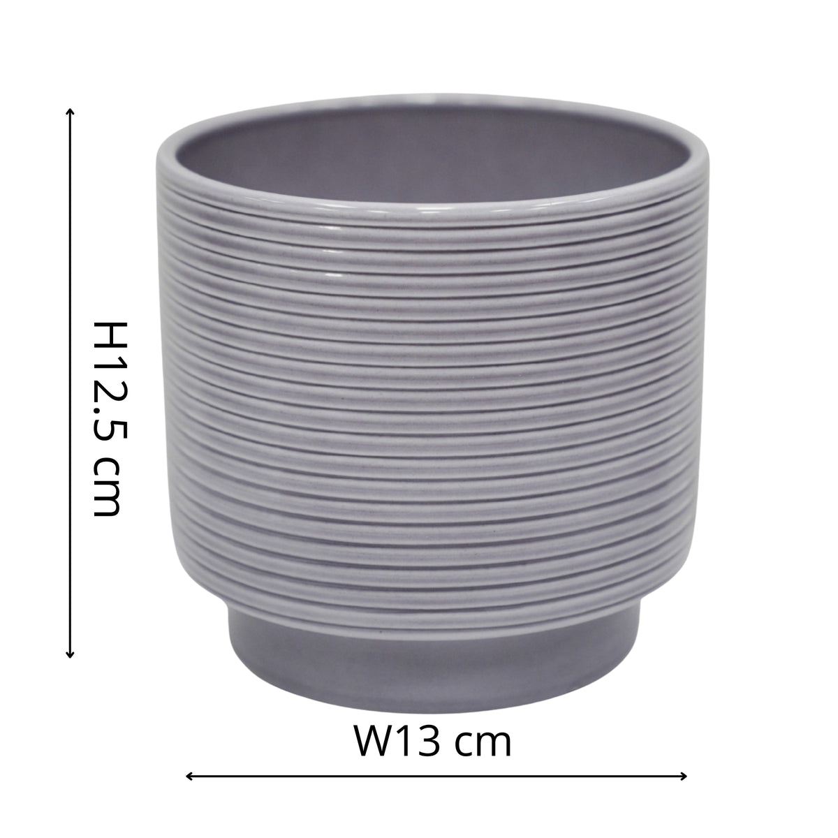 Berlin Grey Ripple Pot - House of Kojo