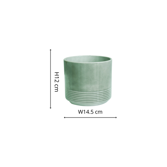 Munich Green Gloss Pot - House of Kojo