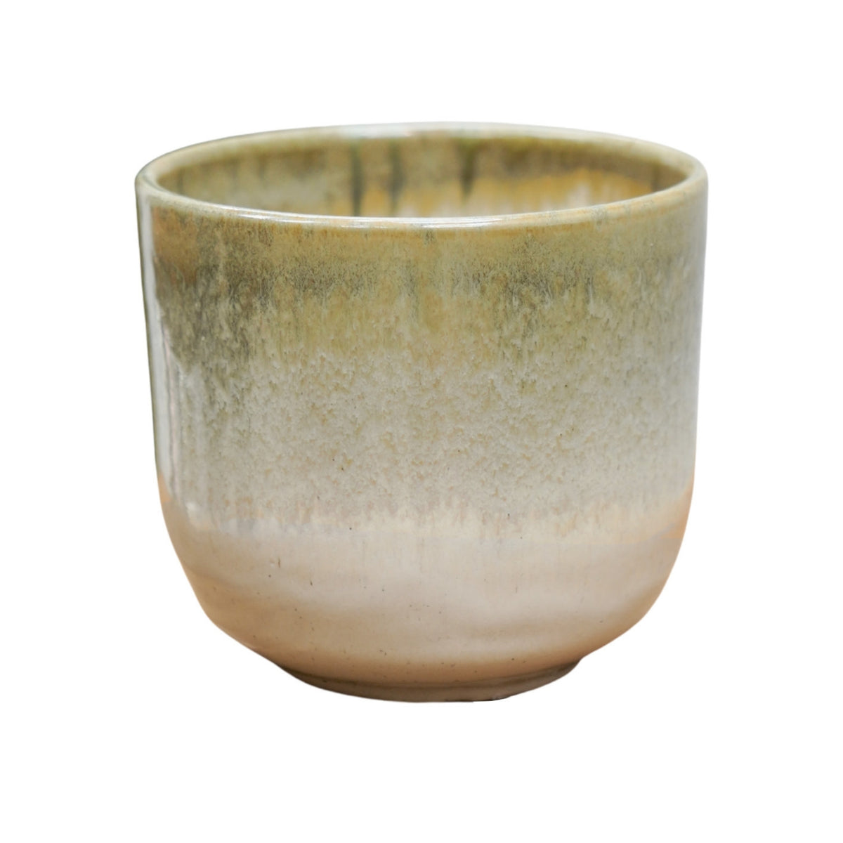 Rowe Two Tone Olive Reactive Planter - House of Kojo