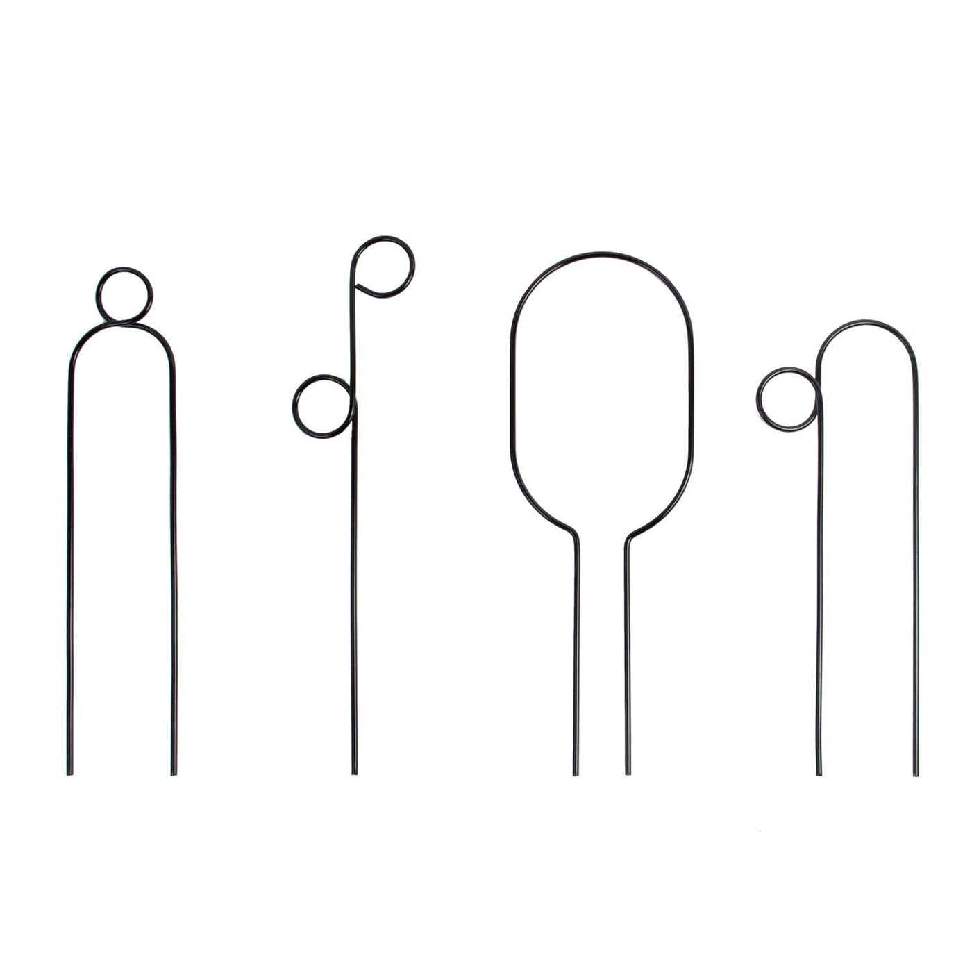 Mini Plant Stake - Hoop - Black - House of Kojo