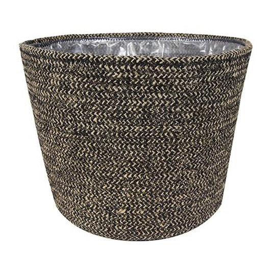Bergen Jute Anthracite Lined Planter - House of Kojo