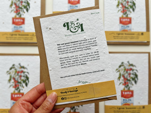 Tomato Seed Plantable Card - House of Kojo