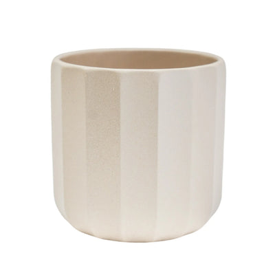 Positano Geo Planter - Ivory 7cm / Ivory White