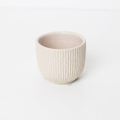 Sara Cream Ceramic Pot 7cm / Cream