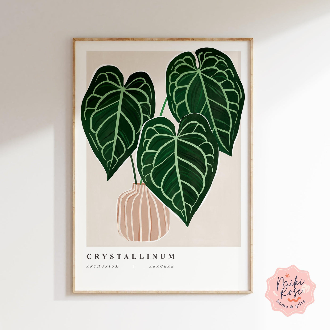 Anthurium Crystallinum Art Print - House of Kojo