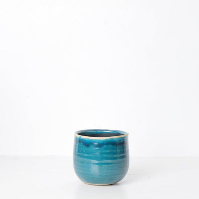 Como Turquoise Plant Pot - House of Kojo