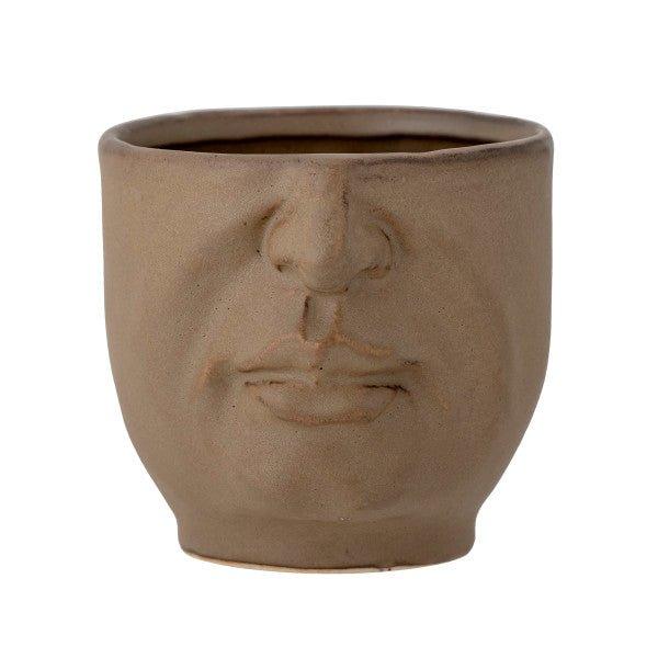 Hilig Brown Stoneware Pot by Bloomingville - House of Kojo