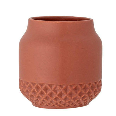 Holden Warm Brown Stoneware Pot by Bloomingville 12cm
