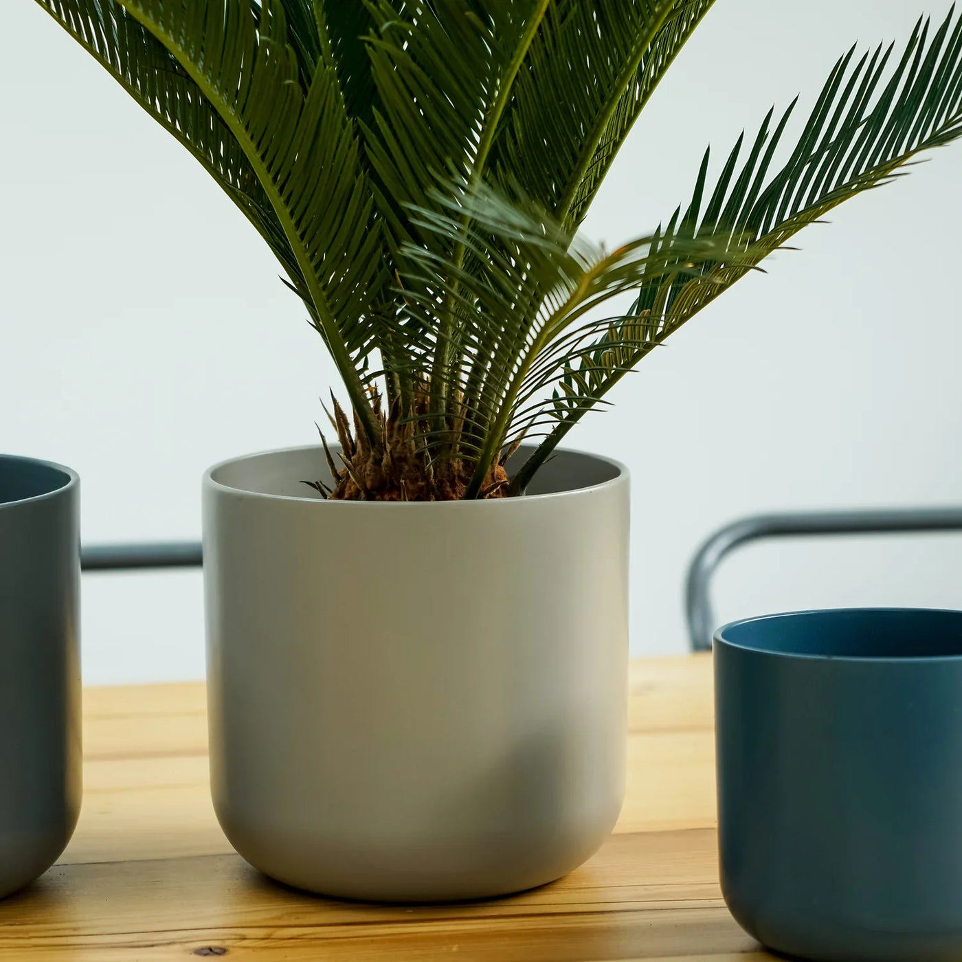 Lisbon Light Grey Plant Pot - House of Kojo